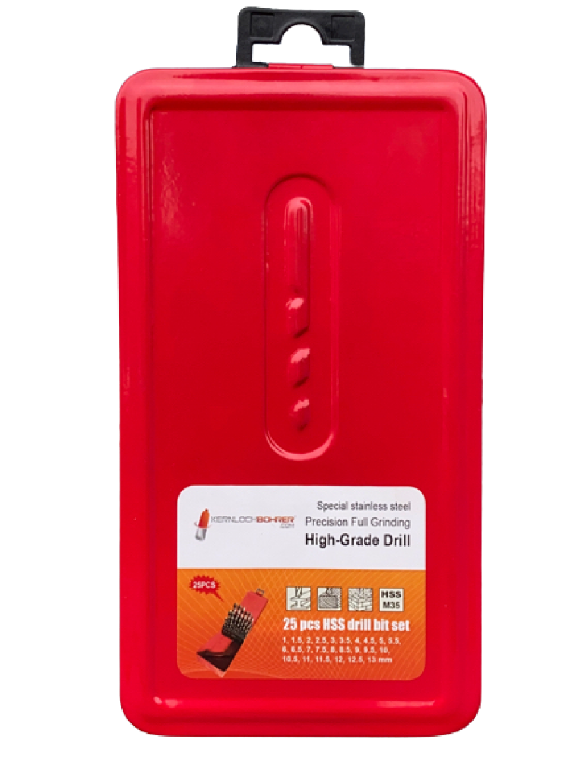 Metallbohrer-Set 25-tlg, HSS-CO Titan beschichtet