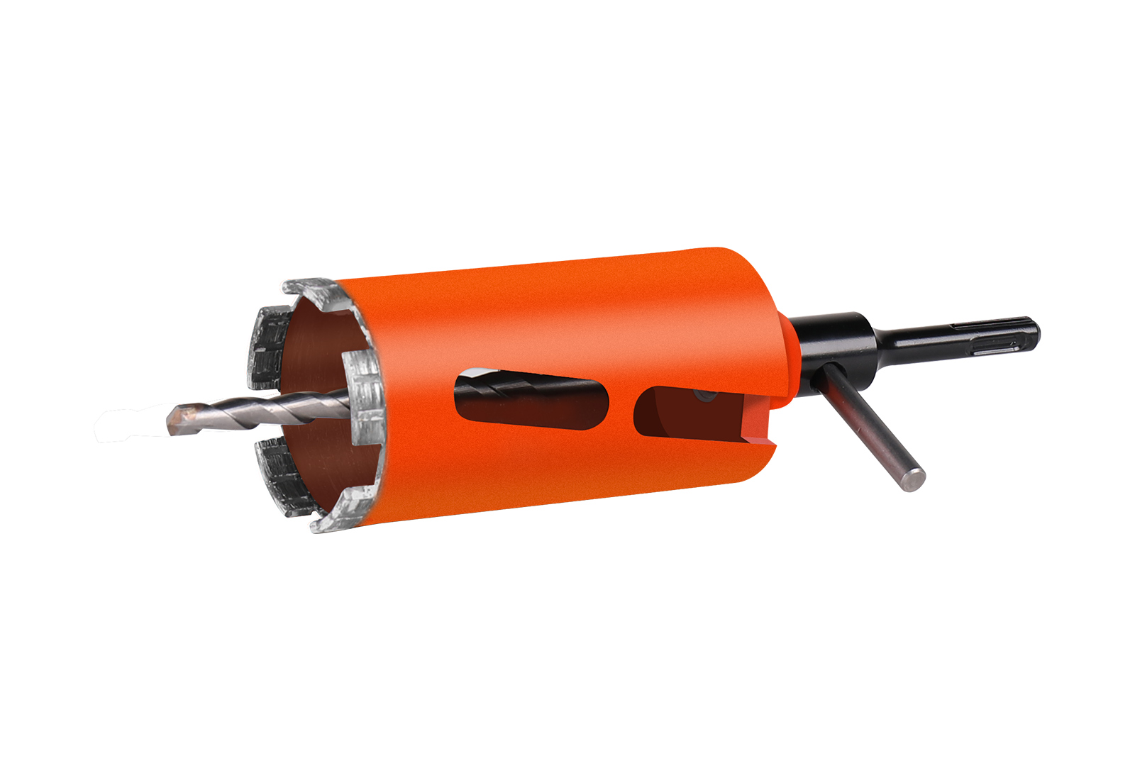 Adapter SDS Plus mit Zentrierbohrer 230 mm und Treibkeil