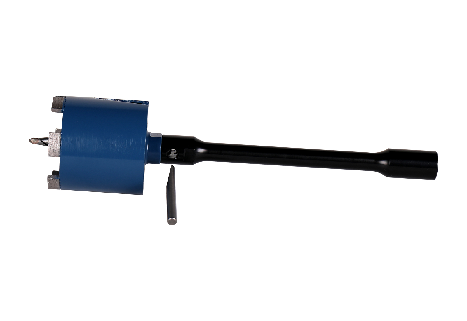 Adapter M16 180 mm mit Zentrierbohrer 120 mm und Treibkeil