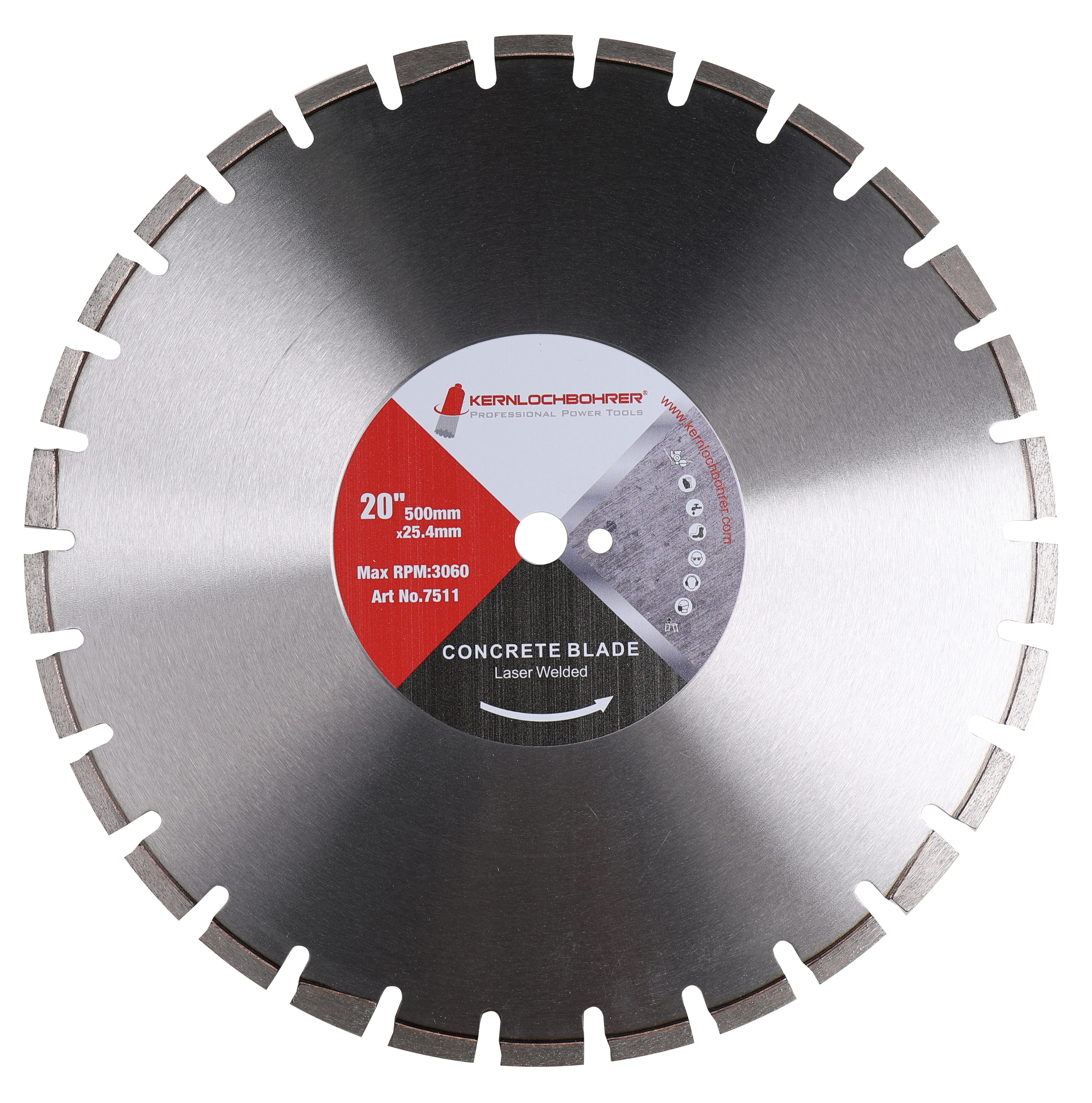 Diamanttrennscheiben für Beton Ø 500 mm