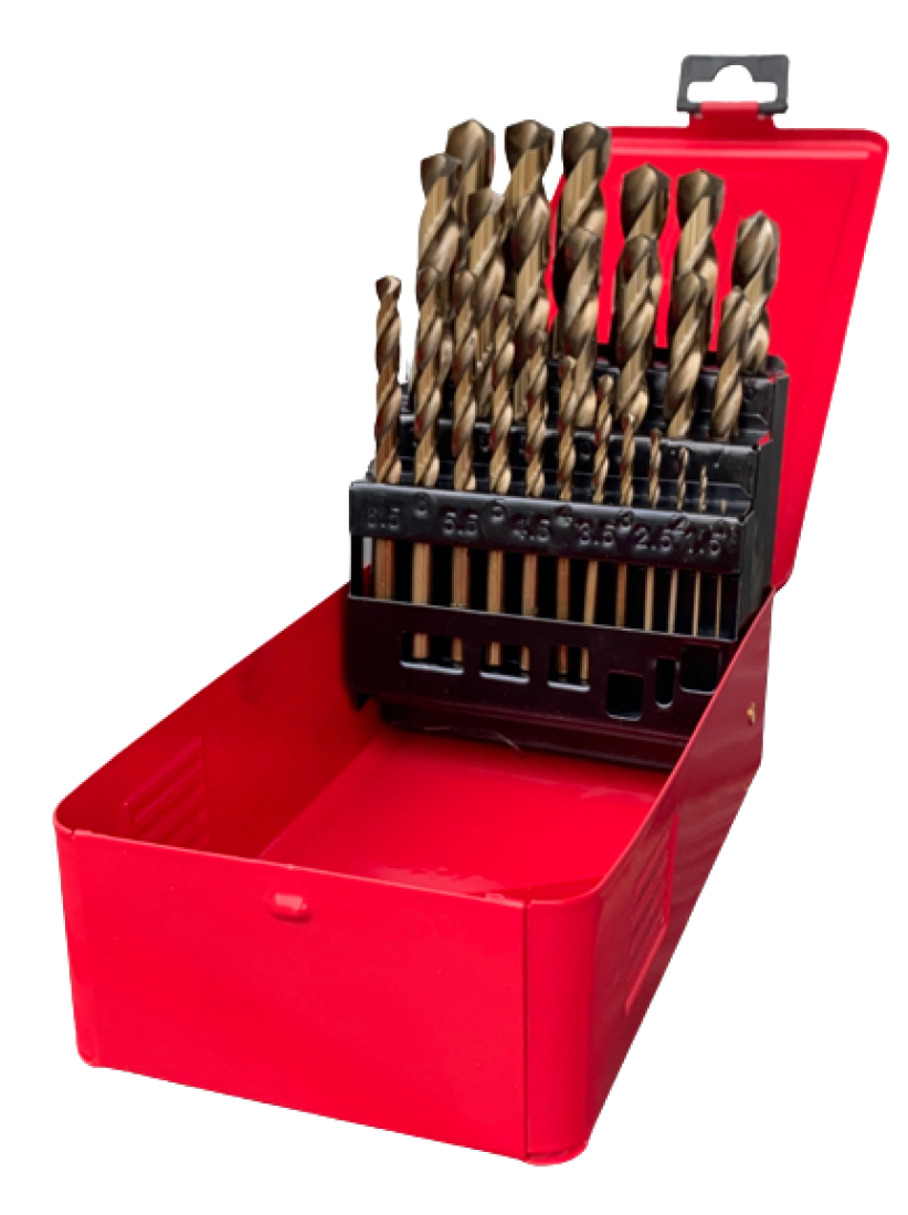 Metallbohrer-Set 25-tlg, HSS-CO Titan beschichtet