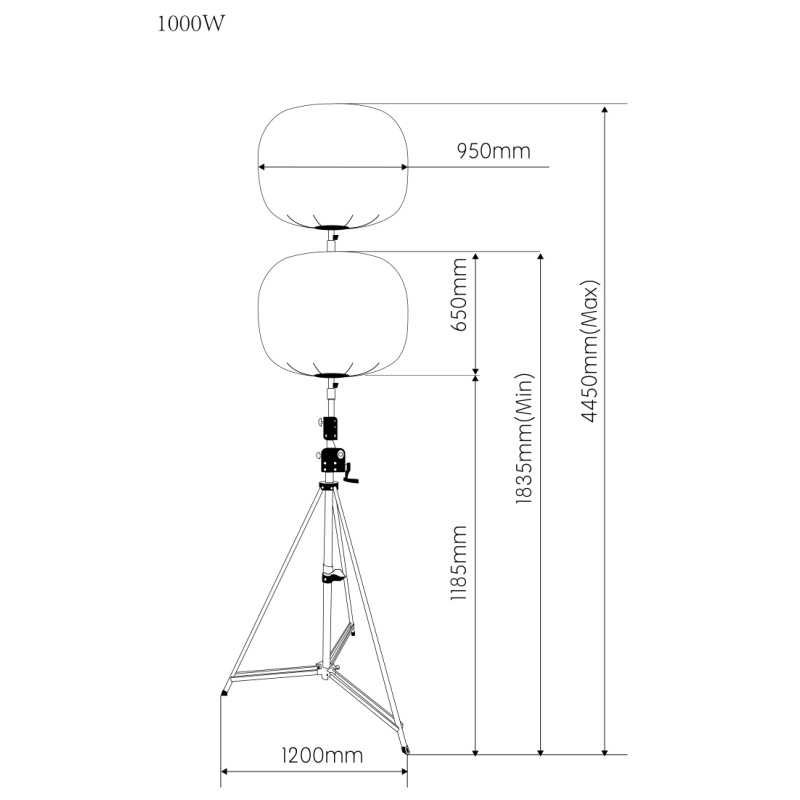 LED-Ballonleuchte BL-1000