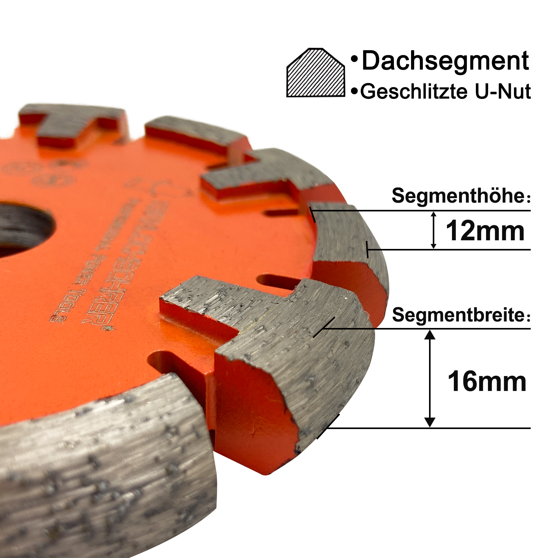 Diamant Frässcheibe ECKIG Ø 130 mm
