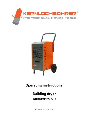 Operating instructions for: AirMaxPro 6.0 construction dryer