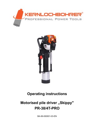 Operating instructions for: Pile driver "Skippy"