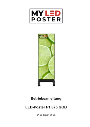 Betriebsanleitung für: LED Poster P1.8/GOB