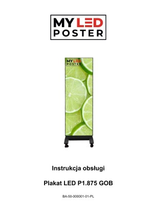 Instrukcja obsługi: LED Poster P1.8/GOB