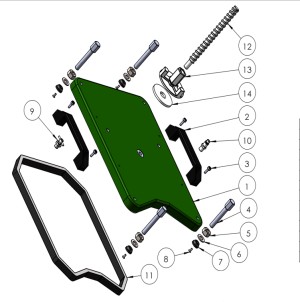 Exploded view voor: Vacuümbasisplaat VGP-420/PRO